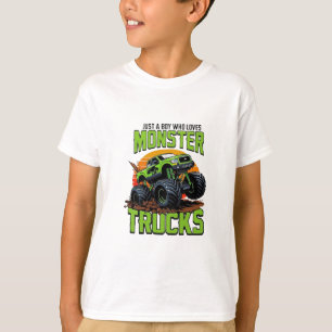 Grön Monster Truck T-Shirt Design