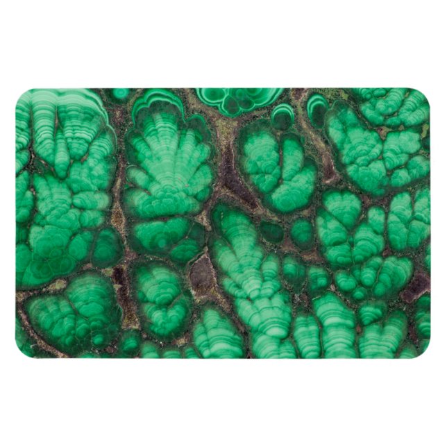Grön Mönstrad Malakit Magnet (Horisontell)