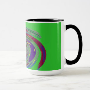 Grön mugg för WhirlwinddesignMonogram