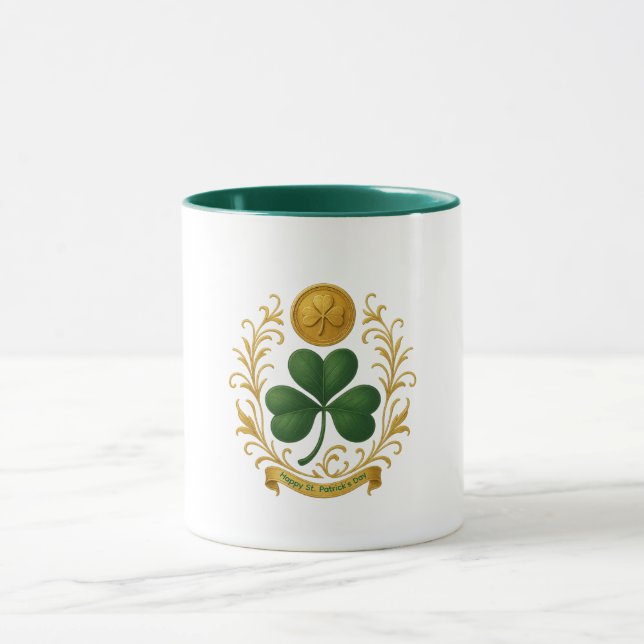 Grön mugg - Glad St. Patrick's Day (Center)