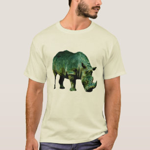 Grön noshörningT-tröja T-shirt