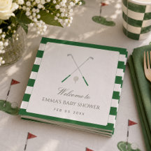Grön Ny i Klubben Preppy Klassisk Babyfirande
