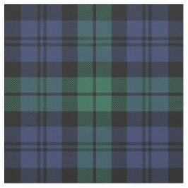 Grön och blå Black Watch Tartan Rutig Semester Tyg
