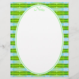 Grön och blå kalk brevhuvud