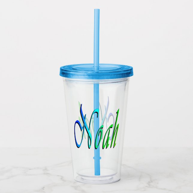 Grön Och Blå Noas Namn,  Take Away Mugg (Framsida)