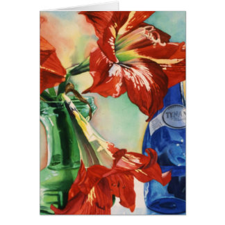 "Grön och blåttexponeringsglas" kort