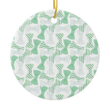 Grön och blåttflugadesign BOWTIES