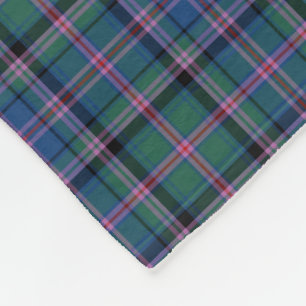 Grön och för blåttklanCooper för skott Tartan Fleecefilt