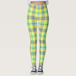 Grön och gul färg leggings