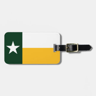 Grön och guld- Texas flagga Bagagebricka