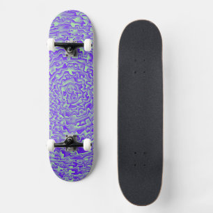 Grön och Lila Design Mini Skateboard Bräda 18,5 Cm