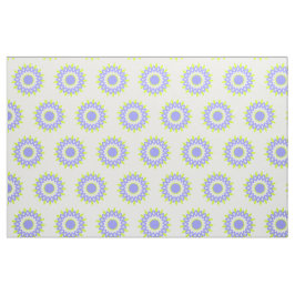 Grön och lila geometrisk blomma tyg