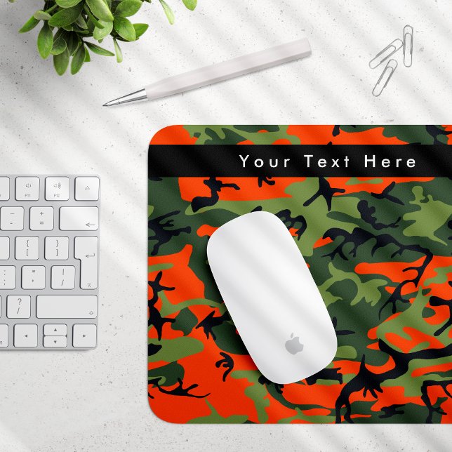 Grön och orange kamouflage, kamouflage, militär, a musmatta (Skapare uppladdad)