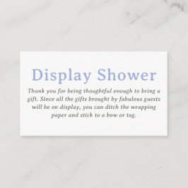 Grön och Periwinkle Blå Display Dusch Tilläggskort