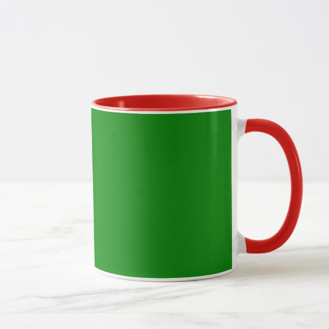 Grön och röd kombinationsmugg mugg (Höger)