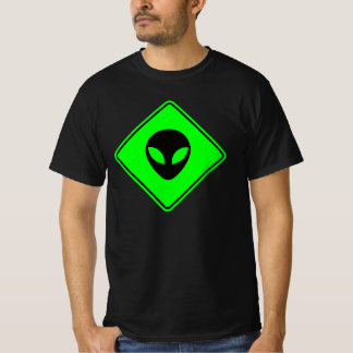 Grön och svart Alien XING-zon T Shirt