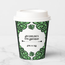 Grön och svart grindad ros prinsessa födelsedag