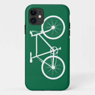 Grön och vit cykel