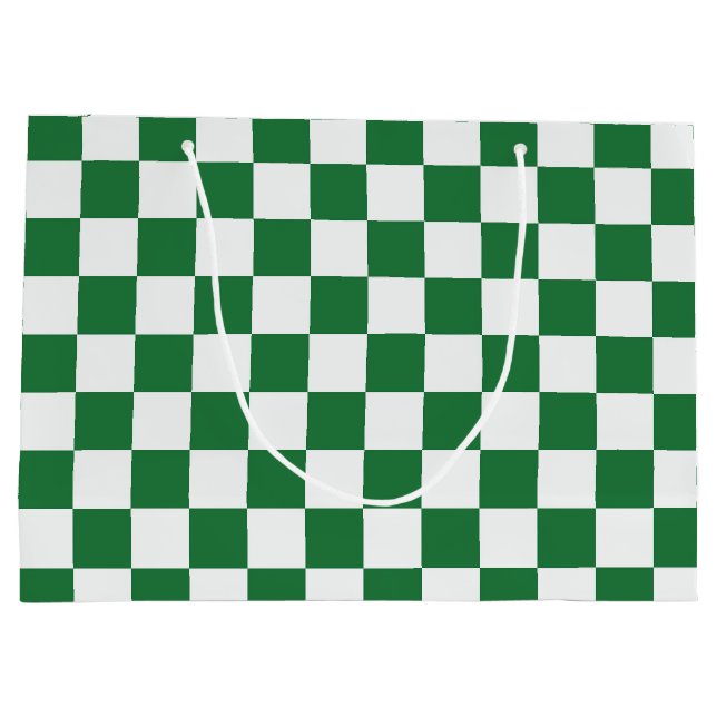 Grön och vit  Holiday Check (Baksidan)