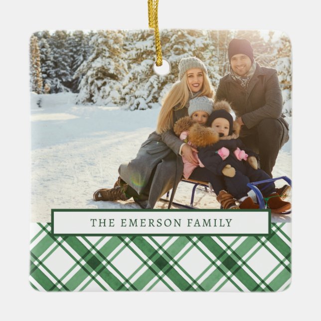 Grön och vit juldekoration (Framsida)