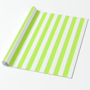 Grön och vit Rand Presentpapper