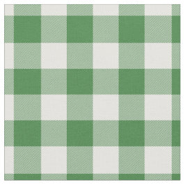 Grön och vit rutig gingham tyg