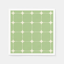 Grön och vit rutig minimalistisk tropisk