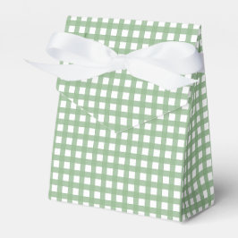 Grön och vit rutig plaggpresentlåda presentaskar