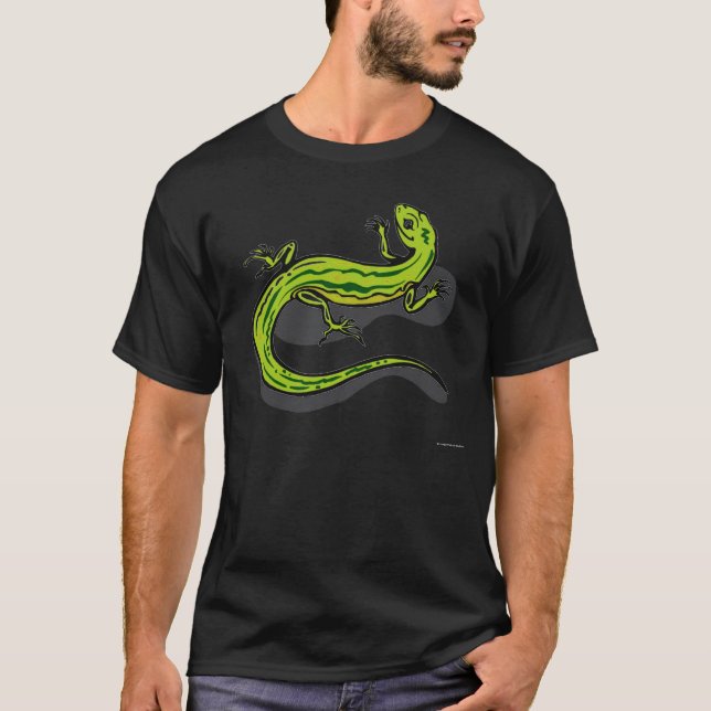 Grön ödla från Junglewalk T Shirt (Framsida)
