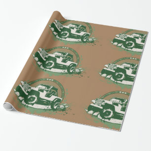 Grön Off-Road 4x4 Fordon Presentpapper