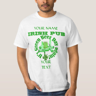 Grön öldag St Patrick T-shirt