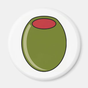 Grön oliv magnet