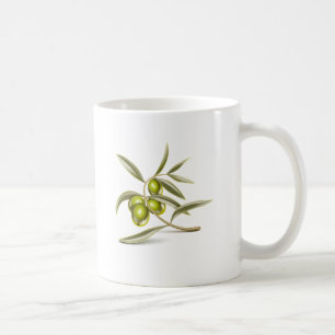 Grön olivgren kaffemugg