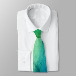 Grön Ombre för blått Tie Slips