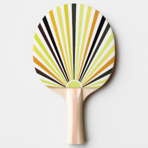 Grön orange och svart rand pingisracket