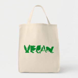 GRÖN ORGANISK LIVSMEDELTOTO FÖR VEGAN TYGKASSE