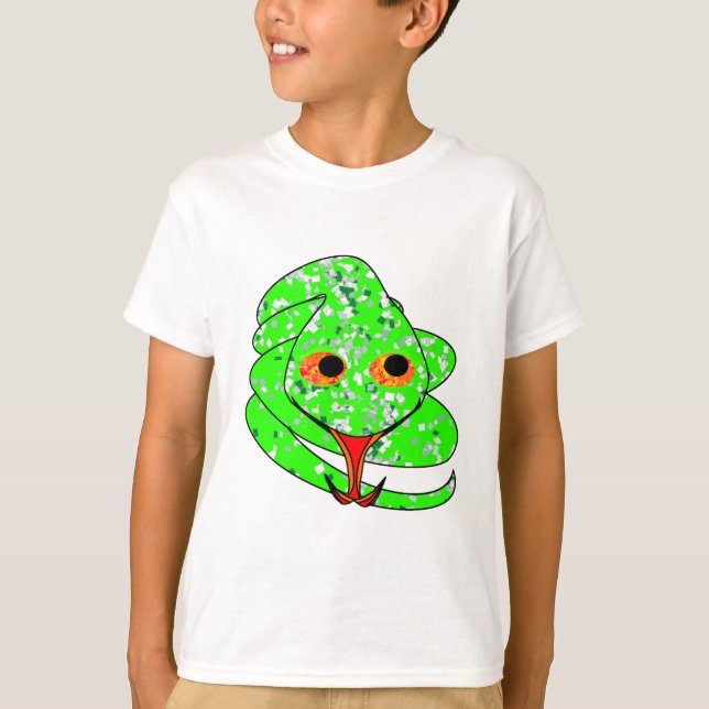 Grön orm tee shirt (Framsida)