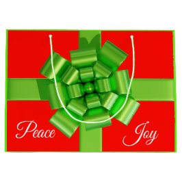 Grön överfyllda Blad-presentsäck