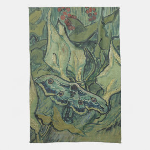 Grön påfågelspinnare av Vincent van Gogh Kökshandduk