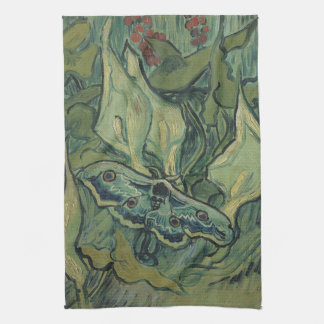 Grön påfågelspinnare av Vincent van Gogh Kökshandduk