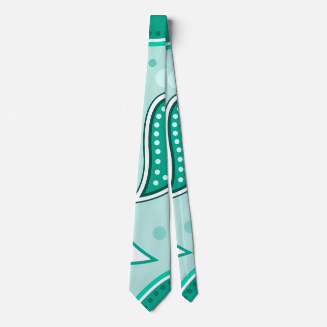 grön paisley slips (Framsida)