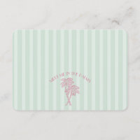 Grön Palm Springs Pastell Strand Registerkort