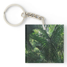 Grön palmträd Kaychain