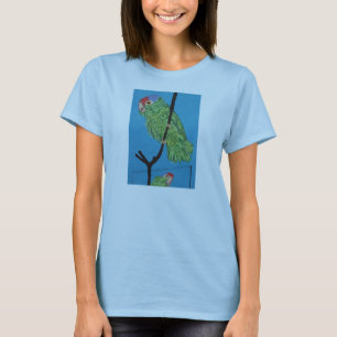 grön papegojat-skjorta tee