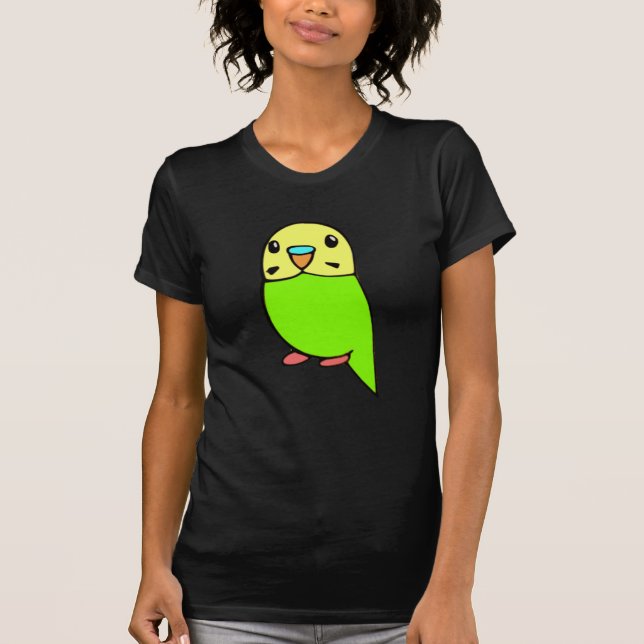 Grön parakit t-shirt (Framsida)