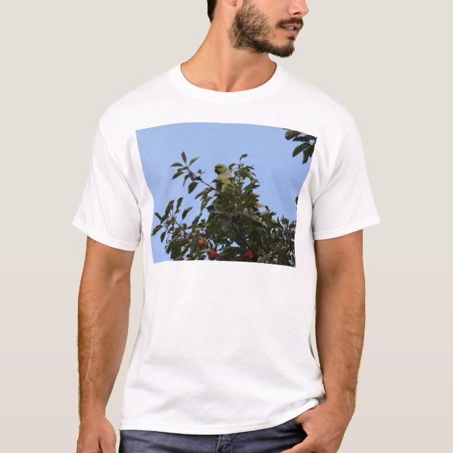 Grön parakit t-shirt (Framsida)