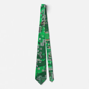 Grön PCB-kretskortdesign för IT-proffs Slips