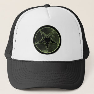Grön Pentagram Keps