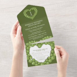 Grön peridot 1:a bröllopsjubileum ädelsten