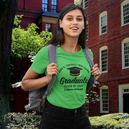 Grön Personlig Studentexamen för Gymnasieelever T Shirt